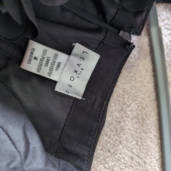 Bill Levkoff Bridesmaid Prom Evening Floral Applique One Shoulder Gown Dress 6 - Picture 5 of 8